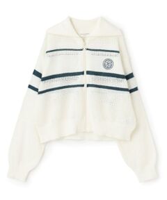 pom ponette junior / ポンポネット ジュニア カーディガン・ボレロ | メッシュニットZIPカーディガン