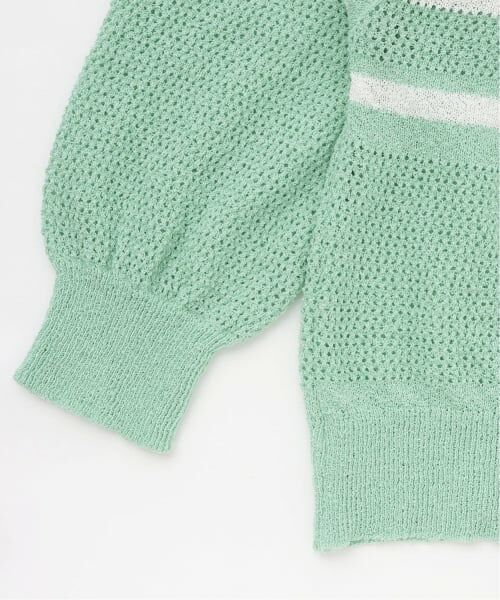 pom ponette junior / ポンポネット ジュニア カーディガン・ボレロ | メッシュニットZIPカーディガン | 詳細4