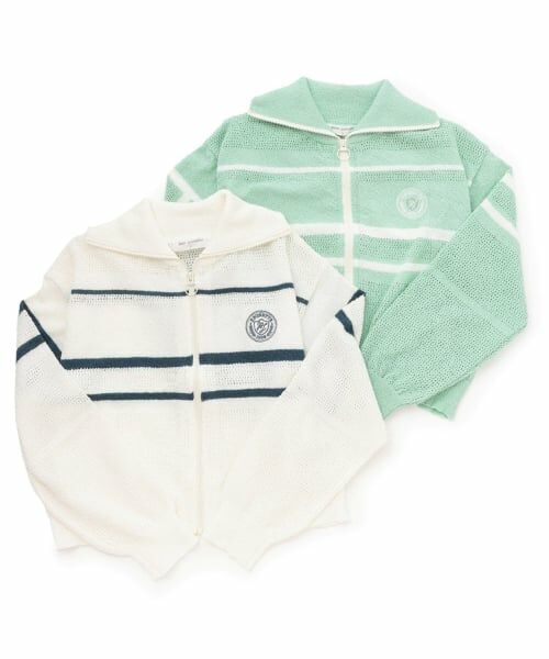 pom ponette junior / ポンポネット ジュニア カーディガン・ボレロ | メッシュニットZIPカーディガン | 詳細6