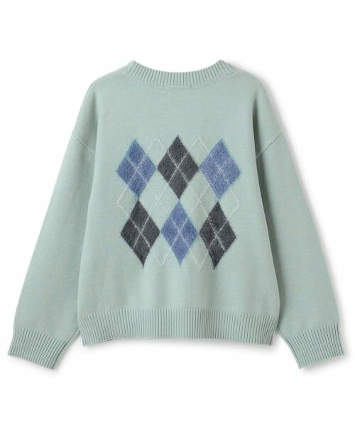 pom ponette junior / ポンポネット ジュニア カーディガン・ボレロ | アーガイルニットカーデ | 詳細1