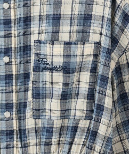 pom ponette junior / ポンポネット ジュニア シャツ・ブラウス | フロントペプラムチェックシャツ | 詳細3