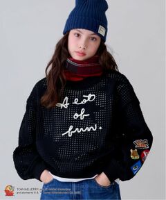 pom ponette junior / ポンポネット ジュニア スウェット | 【TOM AND JERRY】星型ワッペンPO×インナーセット