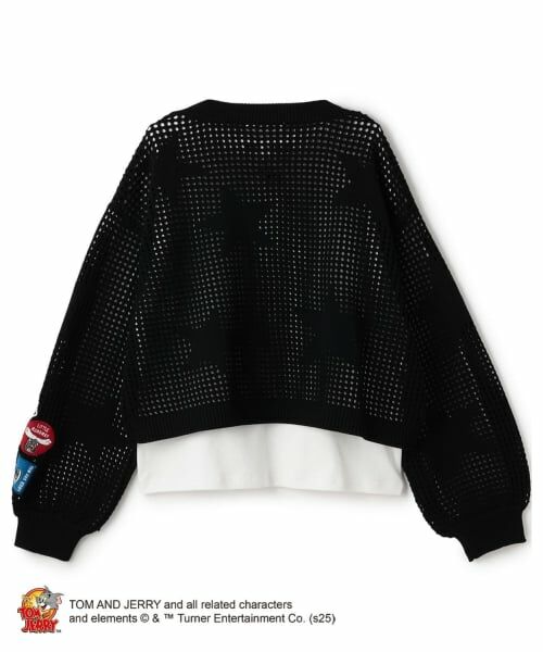 pom ponette junior / ポンポネット ジュニア スウェット | 【TOM AND JERRY】星型ワッペンPO×インナーセット | 詳細1