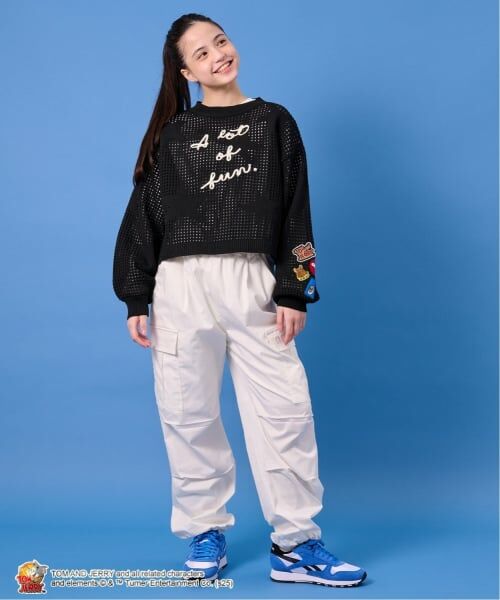 pom ponette junior / ポンポネット ジュニア スウェット | 【TOM AND JERRY】星型ワッペンPO×インナーセット | 詳細15