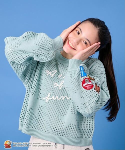 pom ponette junior / ポンポネット ジュニア スウェット | 【TOM AND JERRY】星型ワッペンPO×インナーセット | 詳細18