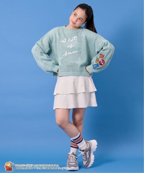 pom ponette junior / ポンポネット ジュニア スウェット | 【TOM AND JERRY】星型ワッペンPO×インナーセット | 詳細20