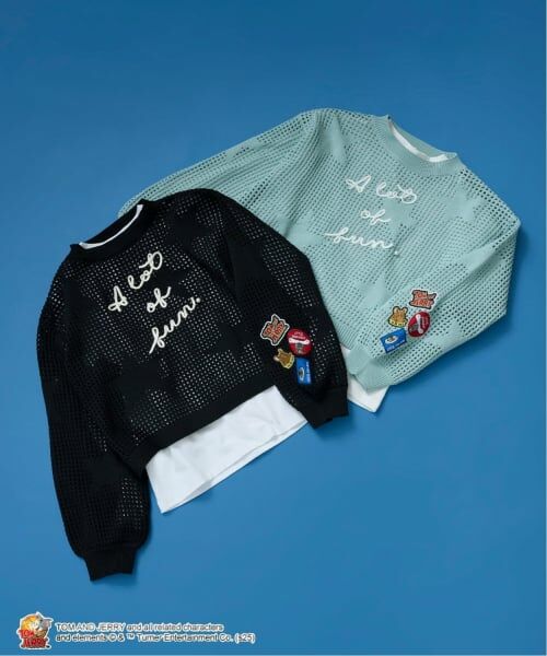pom ponette junior / ポンポネット ジュニア スウェット | 【TOM AND JERRY】星型ワッペンPO×インナーセット | 詳細21