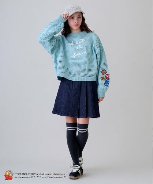 pom ponette junior / ポンポネット ジュニア スウェット | 【TOM AND JERRY】星型ワッペンPO×インナーセット | 詳細30