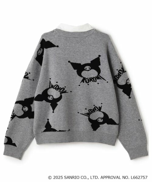 pom ponette junior / ポンポネット ジュニア ニット・セーター | 【130cmあり】【マイメロディ/クロミ】総柄ジャカードプルオーバー&レース襟セット | 詳細3