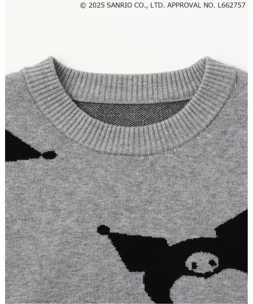 pom ponette junior / ポンポネット ジュニア ニット・セーター | 【130cmあり】【マイメロディ/クロミ】総柄ジャカードプルオーバー&レース襟セット | 詳細5