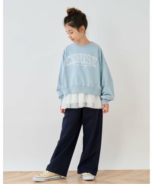 pom ponette junior / ポンポネット ジュニア Tシャツ | 【接触冷感】レースワッペンプル×チュールTシャツ | 詳細23