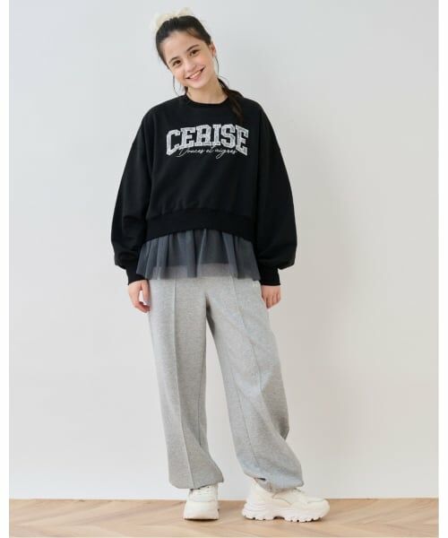 pom ponette junior / ポンポネット ジュニア Tシャツ | 【接触冷感】レースワッペンプル×チュールTシャツ | 詳細24