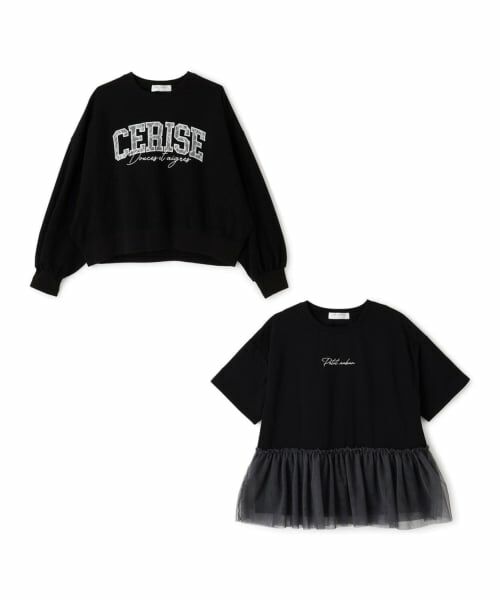 pom ponette junior / ポンポネット ジュニア Tシャツ | 【接触冷感】レースワッペンプル×チュールTシャツ | 詳細3