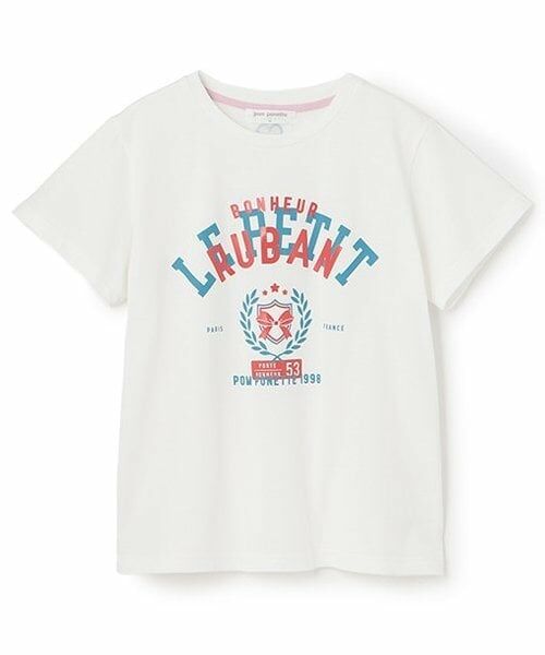 pom ponette junior / ポンポネット ジュニア Tシャツ | 【WEB限定】【接触冷感】グラフィックレギュラーTシャツ（オフ ホワイト）
