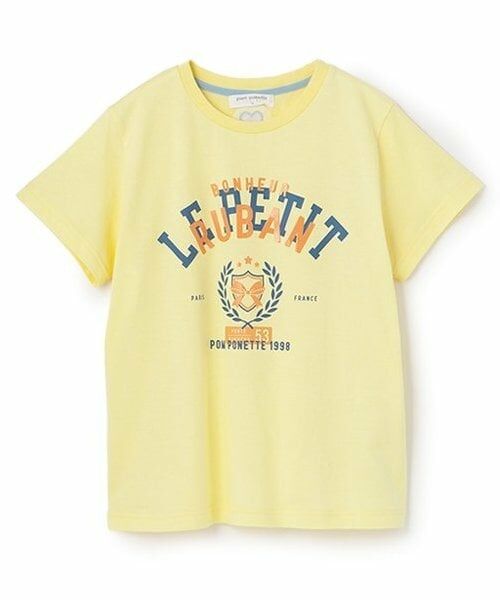 pom ponette junior / ポンポネット ジュニア Tシャツ | 【WEB限定】【接触冷感】グラフィックレギュラーTシャツ（レモン イエロー）