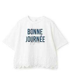 pom ponette junior / ポンポネット ジュニア Tシャツ | 【接触冷感】レース使いTシャツ