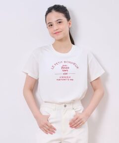 pom ponette junior / ポンポネット ジュニア Tシャツ | 【接触冷感】【抗菌】カップつきロゴTシャツ