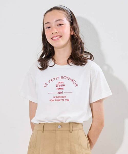 pom ponette junior / ポンポネット ジュニア Tシャツ | 【接触冷感】【抗菌】カップつきロゴTシャツ | 詳細14