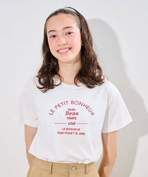 pom ponette junior / ポンポネット ジュニア Tシャツ | 【接触冷感】【抗菌】カップつきロゴTシャツ | 詳細15