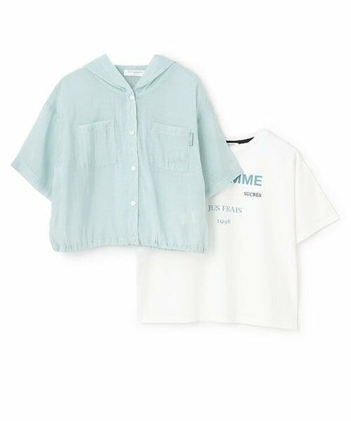 pom ponette junior / ポンポネット ジュニア パーカー | 【接触冷感】シアーシャツパーカセット | 詳細2