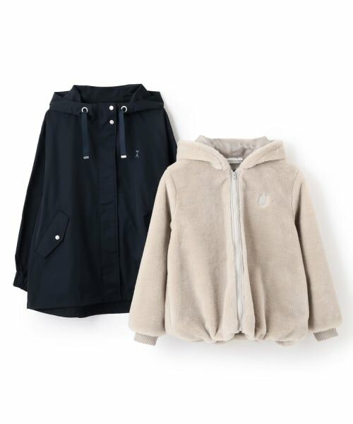 pom ponette junior / ポンポネット ジュニア ブルゾン | 【はっ水】3WAYマウンテンパーカ | 詳細4