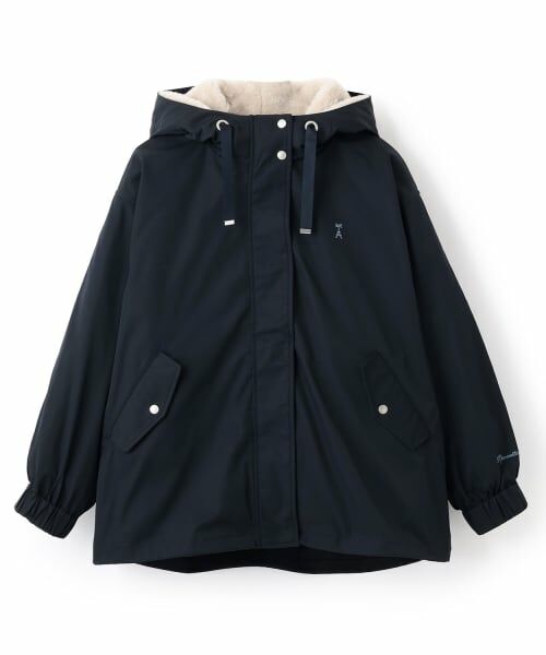 pom ponette junior / ポンポネット ジュニア ブルゾン | 【はっ水】3WAYマウンテンパーカ（紺）