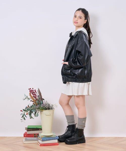 pom ponette junior / ポンポネット ジュニア ブルゾン | 【家庭洗濯可】合皮ブルゾン | 詳細13