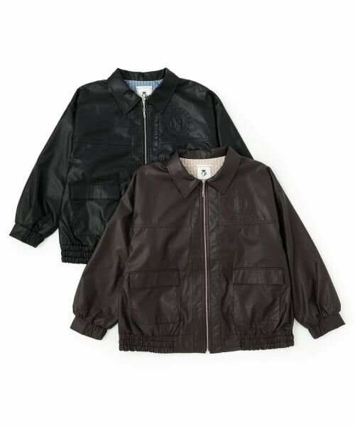 pom ponette junior / ポンポネット ジュニア ブルゾン | 【家庭洗濯可】合皮ブルゾン | 詳細9
