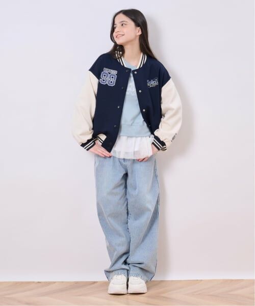 pom ponette junior / ポンポネット ジュニア ブルゾン | 【裏起毛】ダンボールカットスタジャン | 詳細13