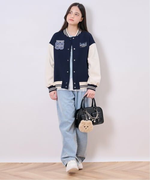 pom ponette junior / ポンポネット ジュニア ブルゾン | 【裏起毛】ダンボールカットスタジャン | 詳細14