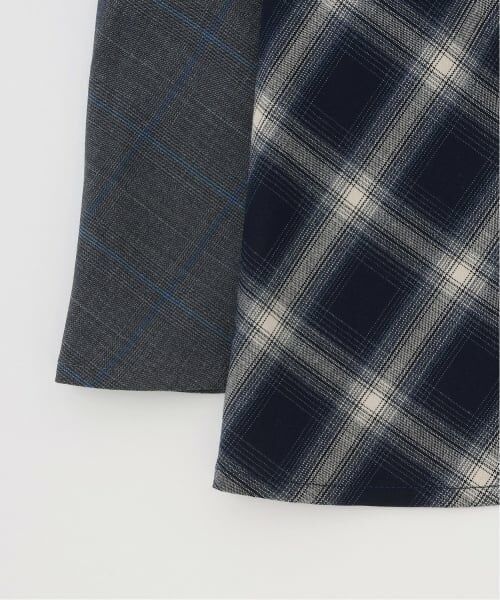 pom ponette junior / ポンポネット ジュニア ミニ丈・ひざ丈ワンピース | 【インナーセット】チェックキャミワンピース | 詳細8