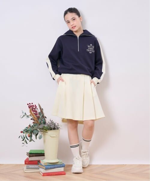 pom ponette junior / ポンポネット ジュニア スウェット | セーラーハーフジップ×スカートセットアップ | 詳細16