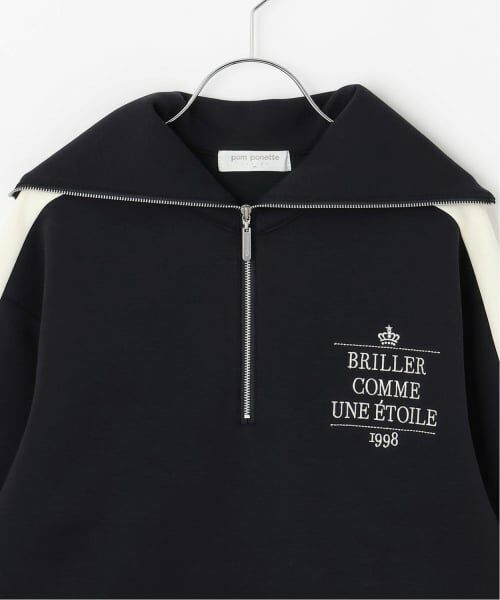 pom ponette junior / ポンポネット ジュニア スウェット | セーラーハーフジップ×スカートセットアップ | 詳細5