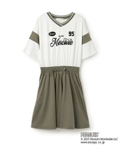 pom ponette junior / ポンポネット ジュニア ミニ丈・ひざ丈ワンピース | 【PEANUTS】【接触冷感】ドッキングカットワンピース