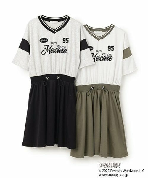 pom ponette junior / ポンポネット ジュニア ミニ丈・ひざ丈ワンピース | 【PEANUTS】【接触冷感】ドッキングカットワンピース | 詳細11