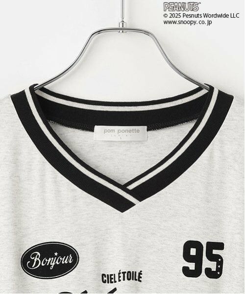 pom ponette junior / ポンポネット ジュニア ミニ丈・ひざ丈ワンピース | 【PEANUTS】【接触冷感】ドッキングカットワンピース | 詳細2