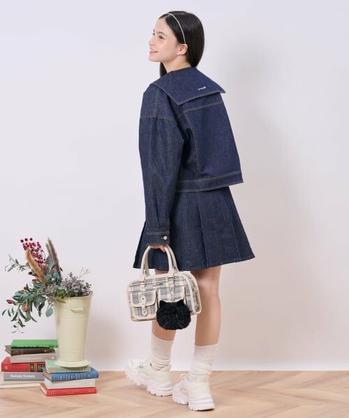 pom ponette junior / ポンポネット ジュニア ブルゾン | ラメデニムジャケット | 詳細10