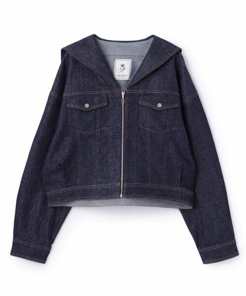 pom ponette junior / ポンポネット ジュニア ブルゾン | ラメデニムジャケット | 詳細8