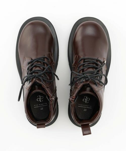 pom ponette junior / ポンポネット ジュニア ブーツ（ショート丈） | 【軽量ソール】厚底レースアップブーツ | 詳細5