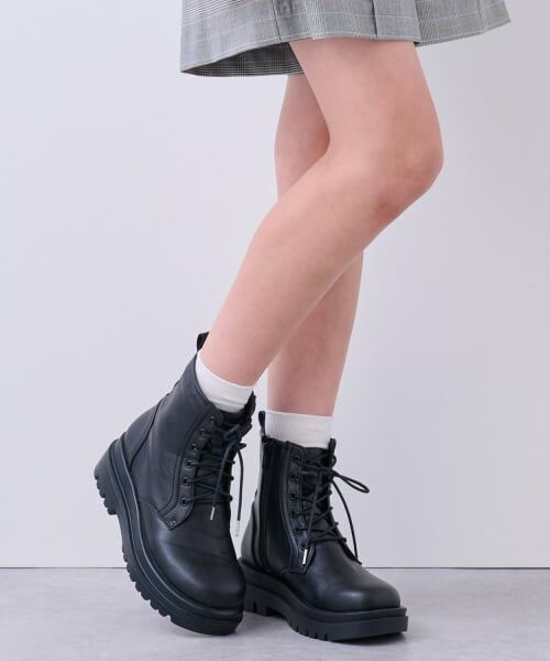 pom ponette junior / ポンポネット ジュニア ブーツ（ショート丈） | 【軽量ソール】厚底レースアップブーツ | 詳細9
