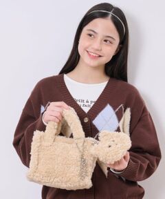 pom ponette junior / ポンポネット ジュニア ショルダーバッグ | チャームつきボアショルダーバッグ