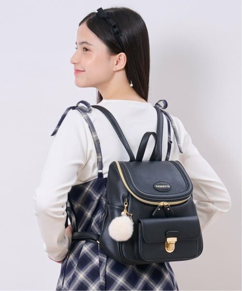 pom ponette junior / ポンポネット ジュニア リュック・バックパック | チャームつきバケツ型リュック | 詳細11