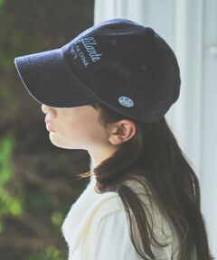 pom ponette junior / ポンポネット ジュニア キャップ | コーデュロイロゴ刺しゅうキャップ