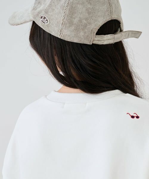 pom ponette junior / ポンポネット ジュニア キャップ | コーデュロイロゴ刺しゅうキャップ | 詳細21