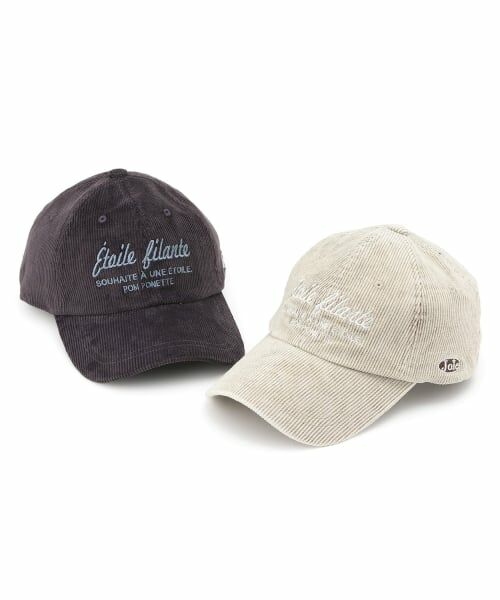 pom ponette junior / ポンポネット ジュニア キャップ | コーデュロイロゴ刺しゅうキャップ | 詳細7