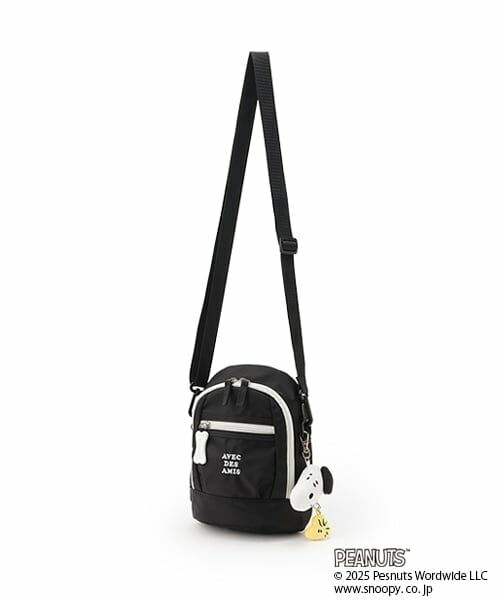 pom ponette junior / ポンポネット ジュニア ショルダーバッグ | 【PEANUTS】リュック＆ショルダー2WAYバッグ（黒）