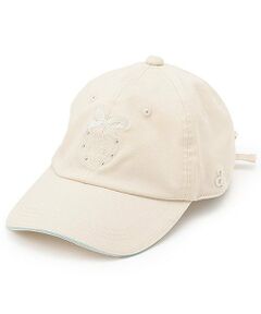 pom ponette junior / ポンポネット ジュニア キャップ | 【接触冷感/UVカット】リボン刺しゅうCAP