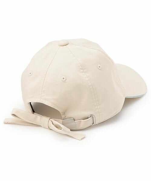 pom ponette junior / ポンポネット ジュニア キャップ | 【接触冷感/UVカット】リボン刺しゅうCAP | 詳細1