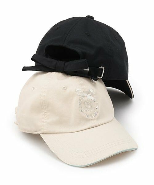 pom ponette junior / ポンポネット ジュニア キャップ | 【接触冷感/UVカット】リボン刺しゅうCAP | 詳細7