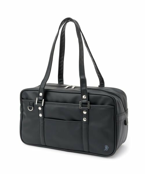 pom ponette junior / ポンポネット ジュニア トートバッグ | 合皮スクールバッグ（黒）